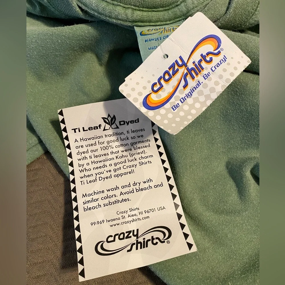 💚NWT Crazy Shirts Hawaii OOP Hawaiian culture island life shirt Men’s M 🤙🏼 🌊 - Picture 4 of 10